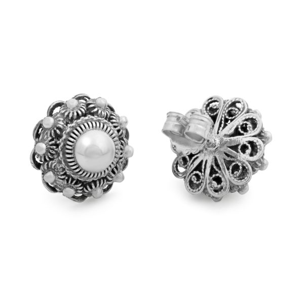 14mm Zilveren Zeeuwse Knop Oorstekers - Afbeelding 2