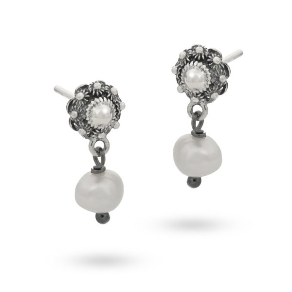 6mm Zeeuwse Knop Oorstekers met Parel