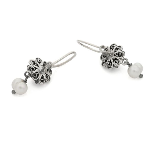 10mm Zeeuwse Knop Oorhangers met Parel - Afbeelding 3