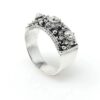 Sterling Silver Design Ring with 3 Original Zeeuwse Knopen of 0.23inches (6mm)