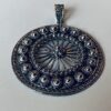 Sterling Silver Dutch Jewellery Fantasy Pendant 1.53 inches (39mm)