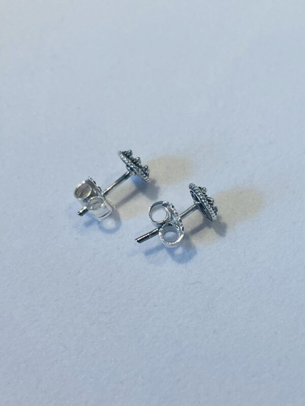 Zilveren Goese Knop Oorknoppen 6mm - Afbeelding 3