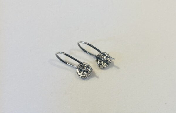 Zilveren Goese Knop Oorhaakjes 6mm - Afbeelding 6