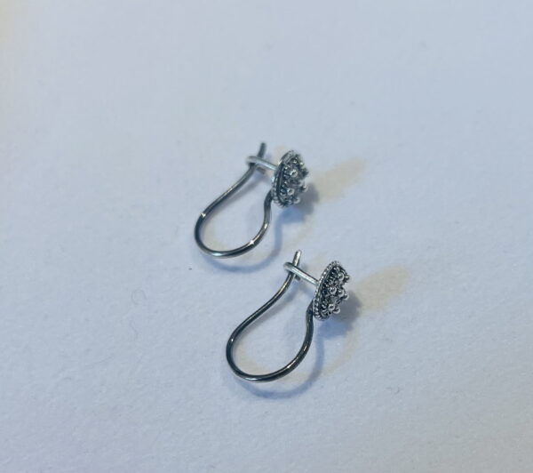 Zilveren Goese Knop Oorhaakjes 6mm - Afbeelding 3