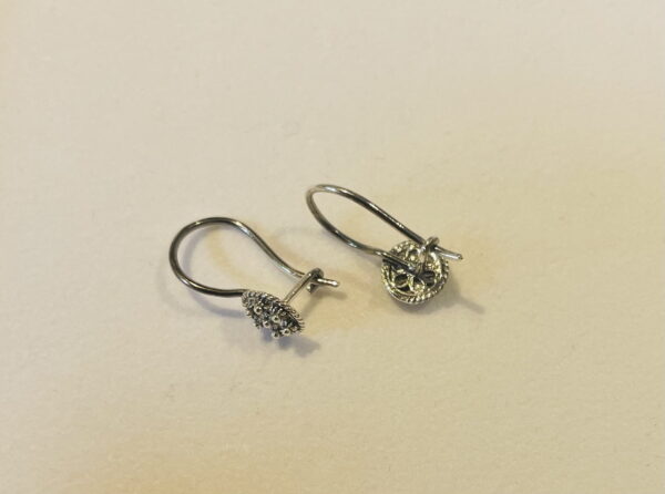 Zilveren Goese Knop Oorhaakjes 6mm - Afbeelding 7