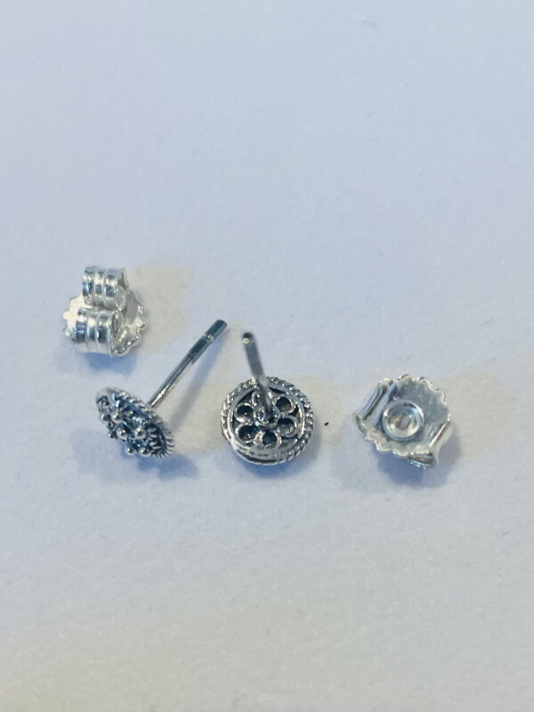 Zilveren Goese Knop Oorknoppen 6mm - Afbeelding 5