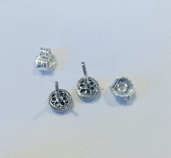 Zilveren Goese Knop Oorknoppen 6mm - Afbeelding 6