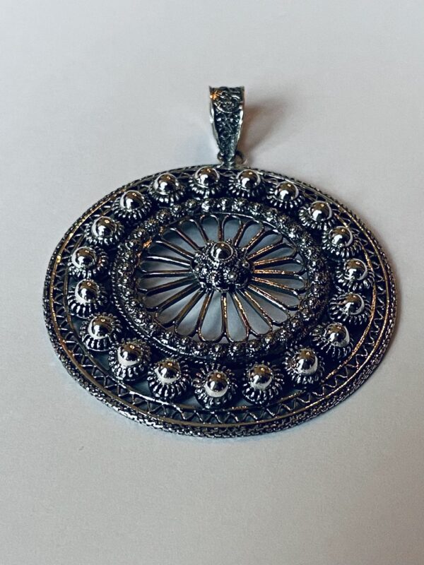 Silver Zeeuwse Fantasy Pendant 39mm - Image 3